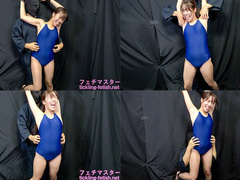Momo Fukuda - A cheeky beautiful girl in a school swimsuit is tickled and in agony - Standing restraint edition - (MF TICKLING) (Momo's ULTRA HARD TICKLING part1) - MOV 1080p