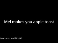 Mel makes U apple toast - Camera 1