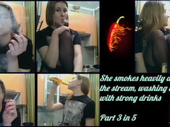 Christina 1 - She adores smoking a lot, accompanied by a non-alcoholic beverage (Part 3)