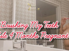Brushing My Teeth While 4 Months Pregnant 1080