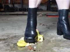Crushing Fruits and Veggies in Ankle Boots! MP4 1080