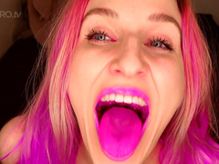 Sofie skye- pink mouth throat close up cambro tv xxx