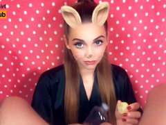 Kristina sweet snapchat pov oily jerk off, swallow cum sexy bunny videos