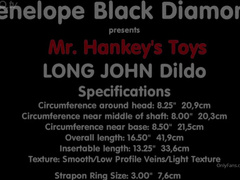 Penelopeblackdiamond - penelopeblackdiamond bigbustystar has a dildo affair with inch long john dild