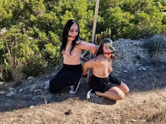 Roxy and Emily Curious Girls Handcuffed mp4 4k