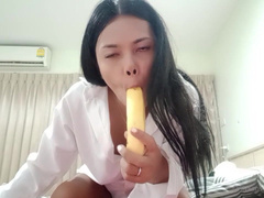 Lykathai love fresh fruits_ wanna see eating banana just message me_ xxx onlyfans porn videos