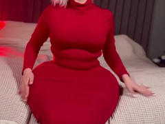 Madzisstacked red dress ass expansion