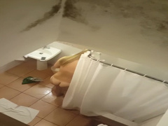 Blond Girl Hotel Bathroom.mp4