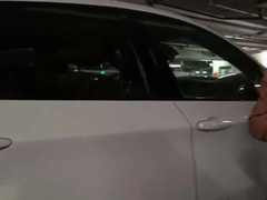 Airport parking lot quickie suck and fuck