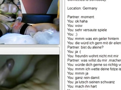 Kinky german couple playing with toys on chat