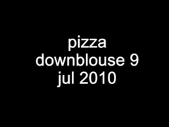 pizza downblouse pantyhose