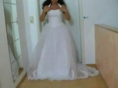 Bride Showing Pussy