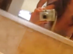 Great amateur self-shot clip of a couple fucking in bathroom