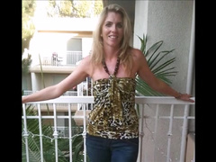 Horny Blonde MILF Before and After