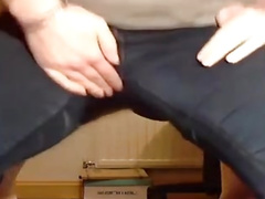 Peeing and masturbating in my tight pants 3