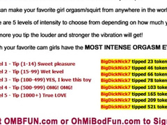 She Wants You to Activate the OMBFUN Vibe for Wet Dripping Pussy Squirt