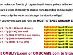 Fine College Babe Working 2 OMBLIVE Toys Live On Cam While You Play