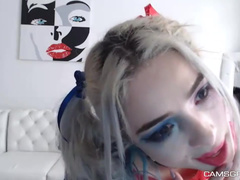 Harley Quinn Cosplay Webcam ( Name of the girl? )