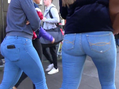 Candid teens in tight jeans 2