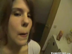 Amateur chick fucked in toilet 2