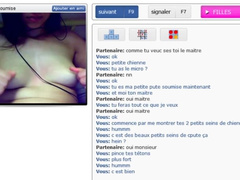 Submissive french girl on cam