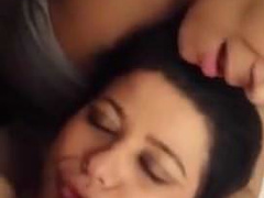 Wanking a cock off into her friends face