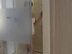 HannahBrooks Wet T Shirt Dildo Shower Fuck And Ride X in private premium video