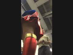 SuperGirl Upskirt in the Comic Con