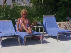 leslie easterbrook - tits and pussy in see through