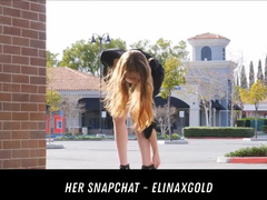 Redhead Upskirt Outdoor Play HER SNAPCHAT - ELINAXGOLD