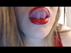Kiki PlumpAss Lips Tongue And Spit Fetish in private premium video