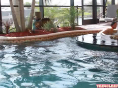 Bass Twins TeenSleepover   2013.07.23   Diya Noma Pool Fun in private premium video