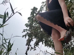 Andreza - Sweet Teen Masturbation On The River in private premium video