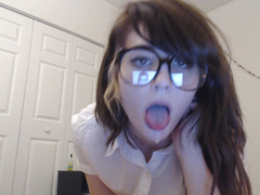 Elfiex Nerdy Teen Drools And Spits in private premium video