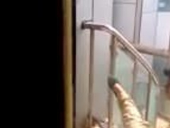 caught pakistani guy fingering a women in the hotel stairs