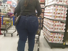 PAWG stuffed in VERY tight jeans!