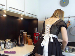 Fionadagger Maid Fucks Herself In Kitchen in private premium video