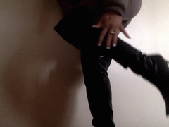 MissTiff Sexy Leather Boots in private premium video