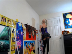 Xfuukax Corset Striptease To Booty Song in private premium video