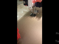 TianaLive Mall Dressing Room Cumshow in private premium video