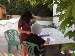 English teacher fuck her student in Mallorca
