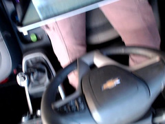 Andreza  - masturbation and orgasm in the car