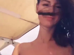 Danielle van Aalderen Instagram story topless video