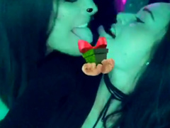 Clare R Snapchat Drunk Tongues Kiss