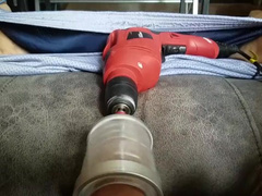 Must See Sex Toy Invention with Drill creates Moaning Cumshots