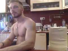 amazing blonde babe fucked in the kitchen
