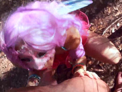 SecretCrush - Cute Fairy Seduces Stranger In Public Forest & Gives Glitter Anal Creampie! private premium video