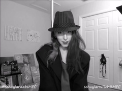 SchuylarWitch - suit and tie striptease black and white