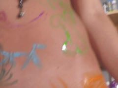 Nikki Sms nude paint
