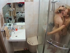 teen sex in the shower \ bathroom - Abigail & Sam №9 | UNIQUE VOYEUR